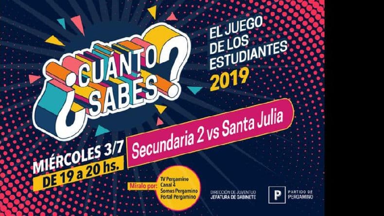 ¿Cuánto sabés? Un nuevo día de juego para los estudiantes pergamineses
