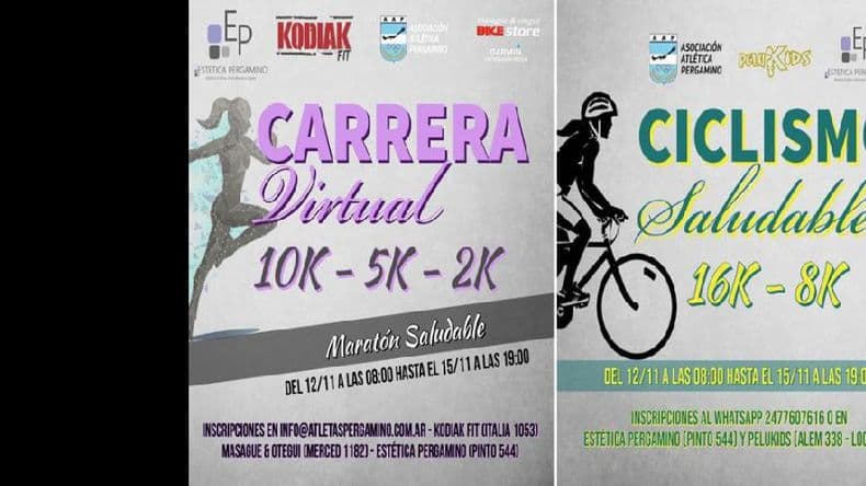Comienzan los eventos virtuales Maratón y Ciclismo Saludable