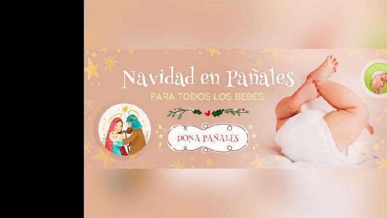 Grávida desarrolla la campaña "Navidad en pañales”