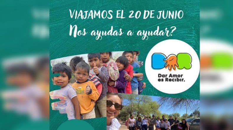 Dar Amor: el jueves partirá un nuevo viaje a Chaco