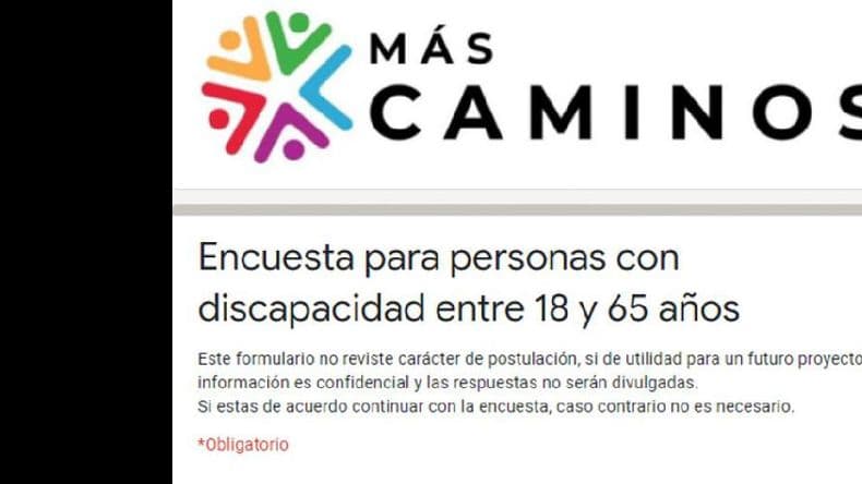 Se encuentra disponible una encuesta sobre empleabilidad de personas con discapacidad