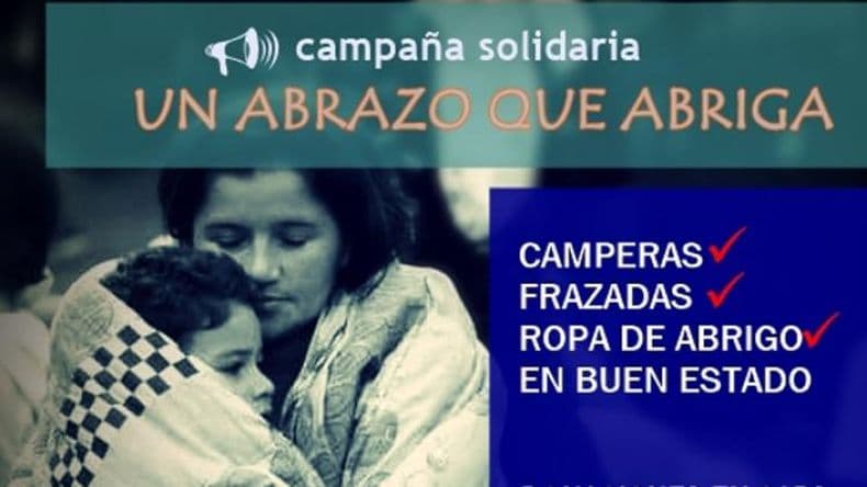 "Abrazo que abriga", una oportunidad para ser solidarios con el que menos tiene