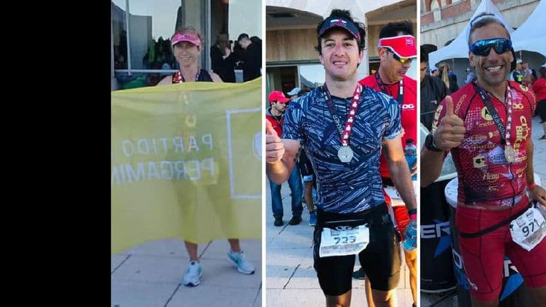 Tres pergaminenses en el Ironman de Mar del Plata