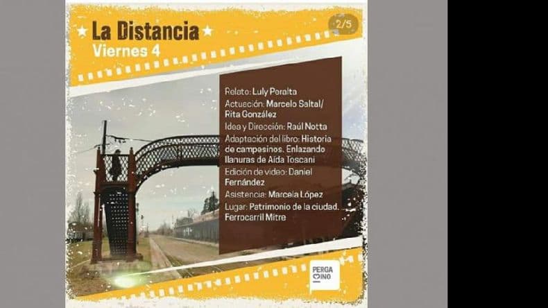 Con “La distancia” comienza hoy el ciclo Crónicas Pergaminenses