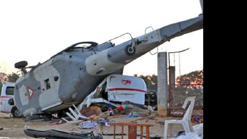 Pánico, daños y 13 muertos al caer un helicóptero tras un nuevo sismo en México