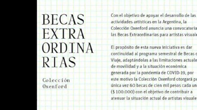 Anuncian 60 becas extraordinarias de la colección Oxenford de cien mil pesos