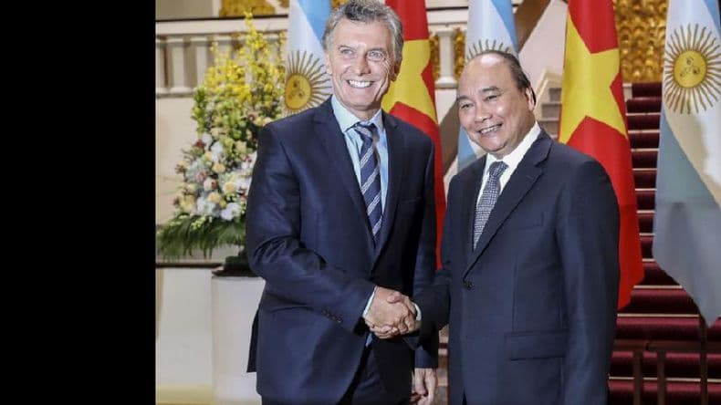 Macri y el presidente de Vietnam acordaron una “asociación integral”