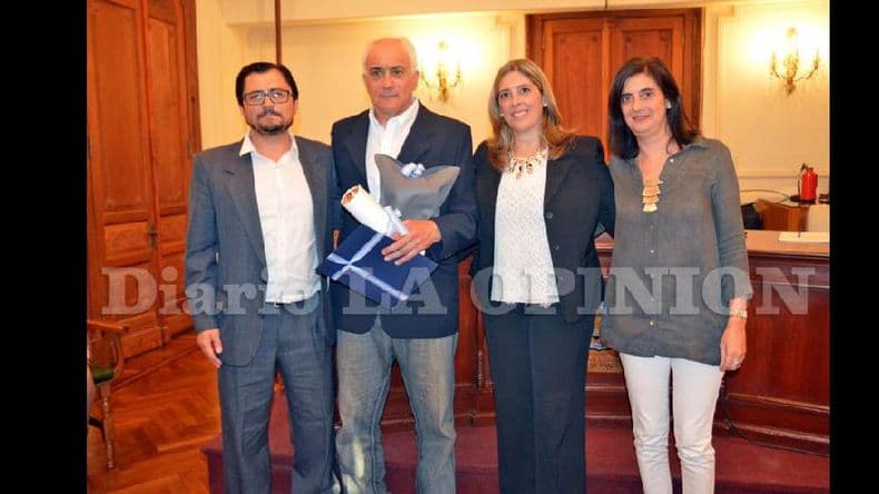 En una emotiva ceremonia, Rubén Salas fue reconocido por el Concejo Deliberante