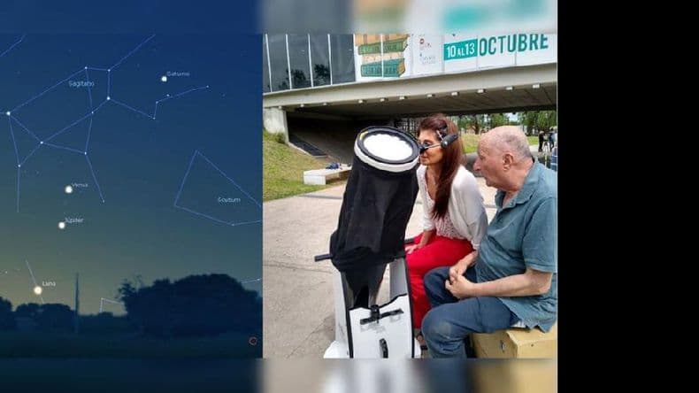 Observación de planetas desde las 19:30 en la Plaza Merced