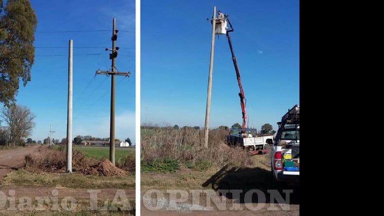 Avanza la obra para mejorar el servicio eléctrico en Luar Kayad y La Guarida
