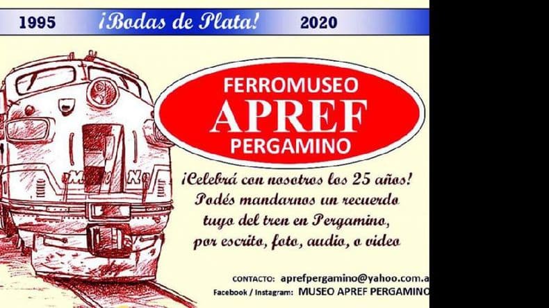 En el marco de su 25º aniversario Apref invita a recordar el tren