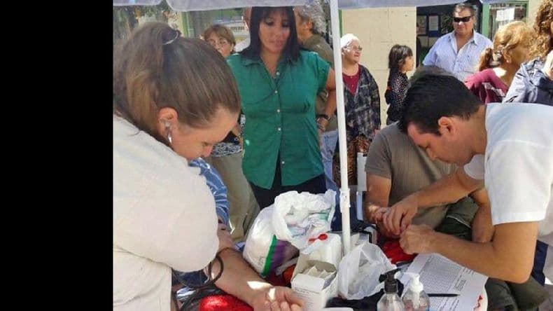 Actividad de promoción de la salud en Centenario