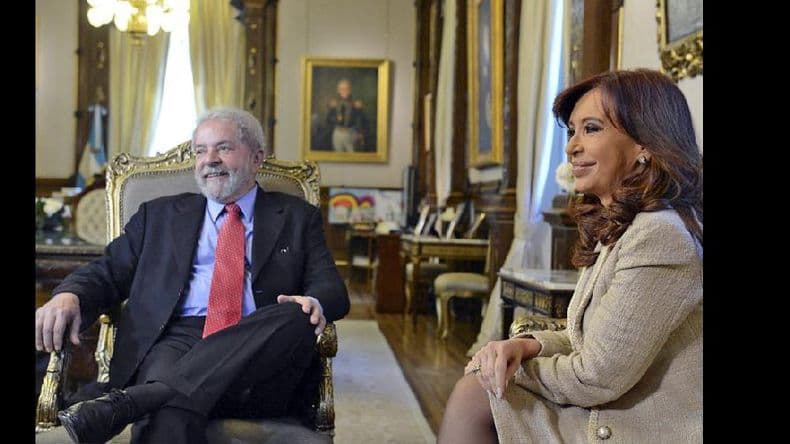 La presidenta almorzó con Lula da Silva en la Rosada