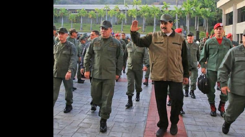 Nicolás Maduro y militares venezolanos se declararon en ofensiva contra los “golpistas”