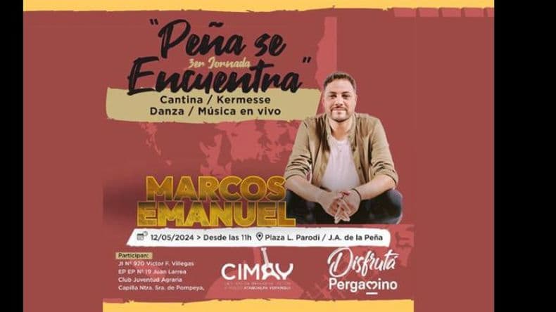 La tercera jornada cultural "Peña se Encuentra" se realiza este domingo
