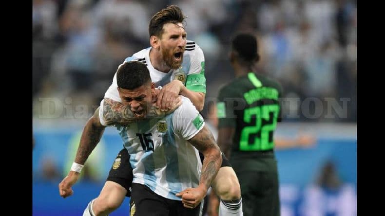 El partido Argentina-Nigeria en 12 fotos