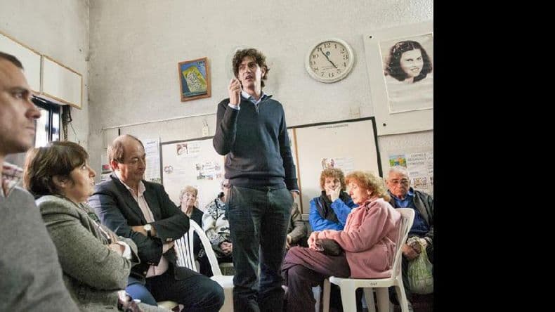 Lousteau acompañó a Ocaña en la presentación de una ley para jubilados