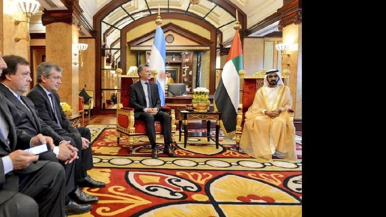 Macri resaltó que Emiratos Arabes Unidos es un “socio estratégico” para la Argentina