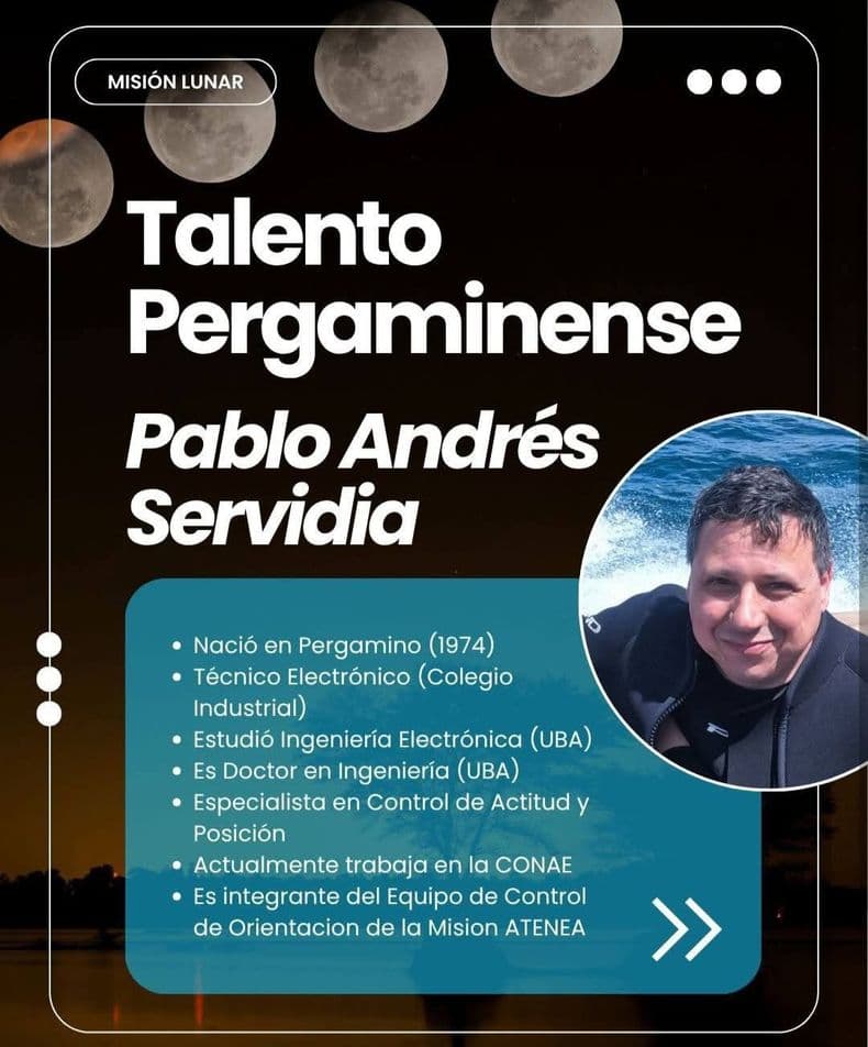 De Pergamino y Arroyo Dulce a la luna en la misión Artemis II: los científicos de la región involucrados