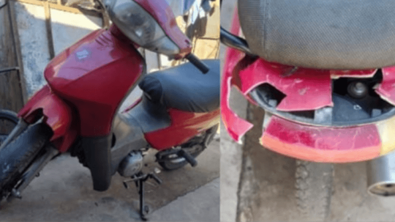 Una mujer atropelló con su automóvil a su ex pareja en motocicleta y fue detenida