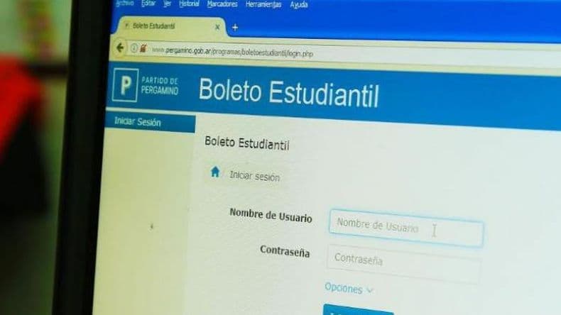 Está disponible la solicitud para acceder al boleto estudiantil gratuito