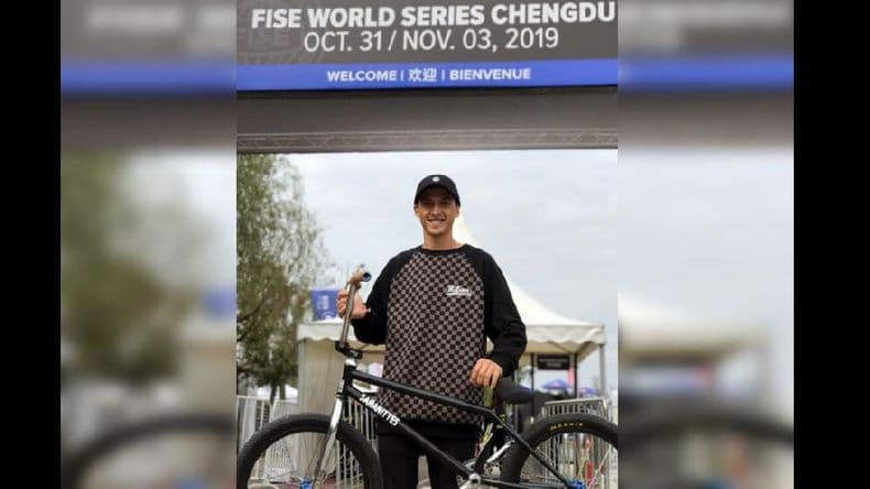 Nicolás de la Costa comienza a competir en la World Series de BMX Freestyle en Chengdú