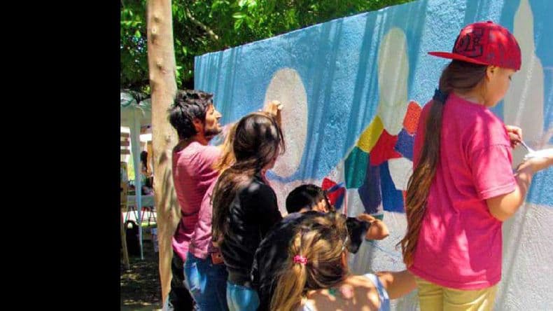 Enbarriarte pasó por Acevedo y la comunidad “se vistió” de fiesta