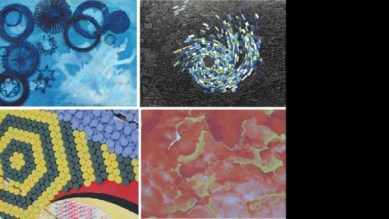 Exponen alumnos de Artes Visuales junto a su docente