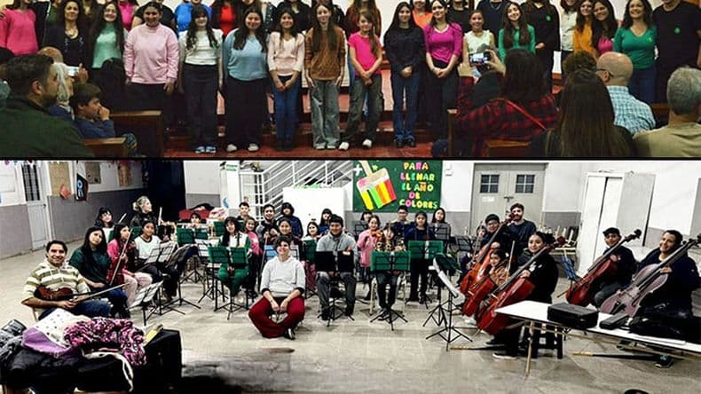 Concierto conjunto de la Orquesta Infanto Juvenil Barrio Kennedy y el Coro Municipal de Niños y Jóvenes