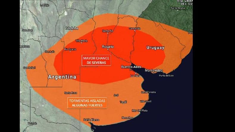 Continúa el alerta por tormentas fuertes