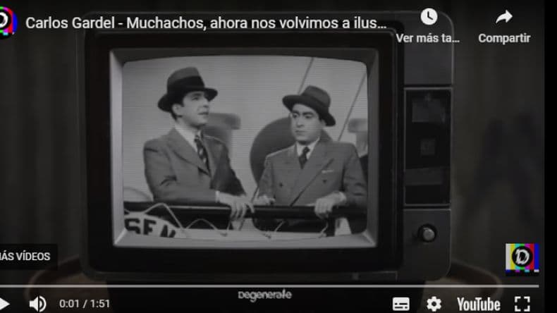 "Muchachos": la Inteligencia Artificial hizo cantar a Carlos Gardel