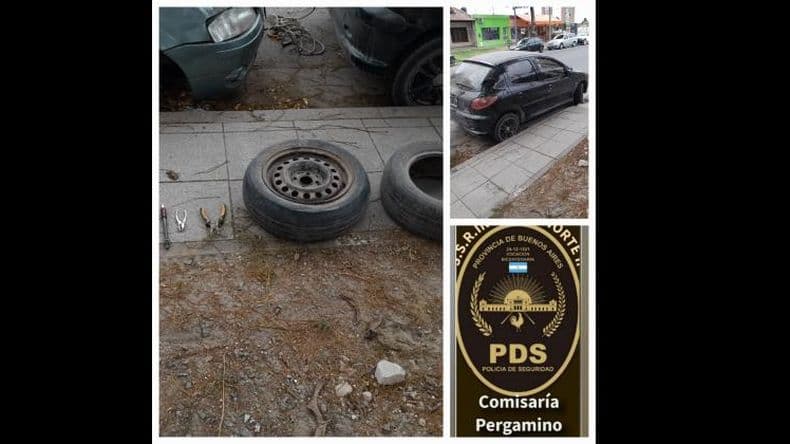 Fue detenido robando cubiertas en la puerta de la Comisaría Tercera