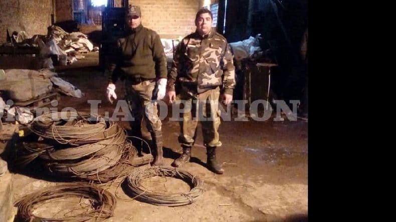 Recuperaron una gran cantidad de cables robados a la Cooperativa de Guerrico