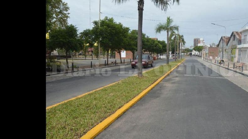 Inauguran las obras de calle Sarmiento