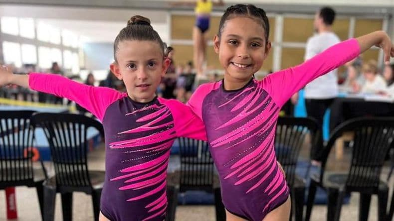Gimnasia artística: Pilar Piccione y Francesca Farre se destacaron en Rosario