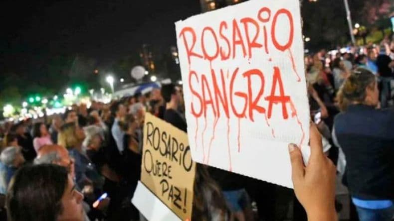 #Rosariosangra: pergaminenses se hacen eco de lo que sucede en la vecina localidad
