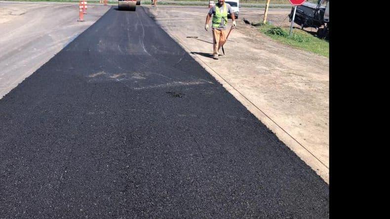 Avanza la obra en un tramo de la Ruta Nº 32
