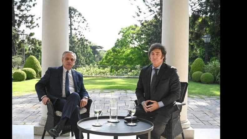 Milei y Alberto Fernández iniciaron la transición con una reunión en Olivos