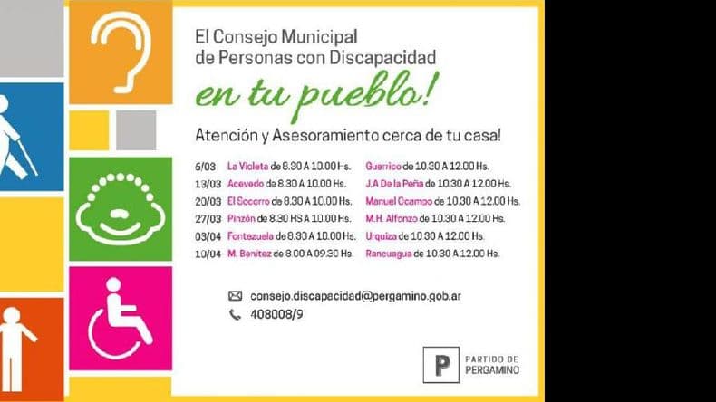 El Consejo Municipal del Discapacitado recorre los pueblos