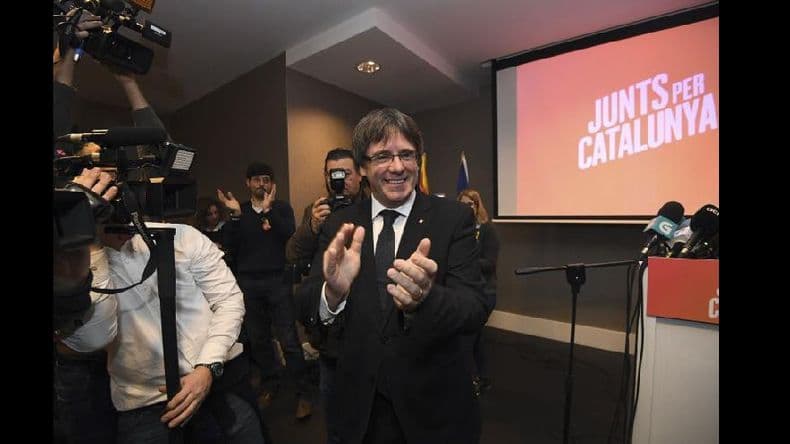 Puigdemont llamó a ratificar la “voluntad” independentista en las elecciones catalanas