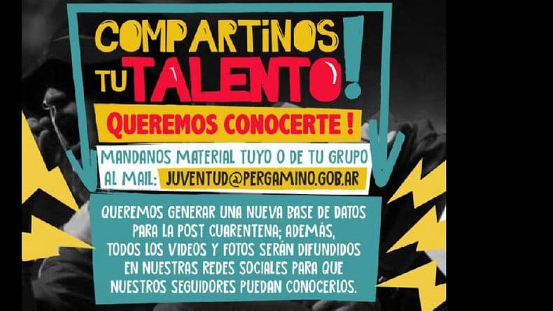 “Compartinos tu talento”, una iniciativa de la Dirección de Juventud