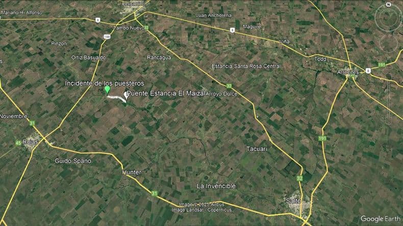 El joven que murió ahogado fue arrastrado más de cuatro kilómetros por el Arroyo Dulce crecido por las lluvias