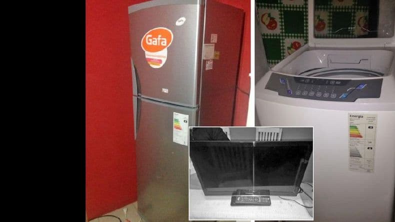 Recuperaron elementos robados y detuvieron a los moradores de la vivienda