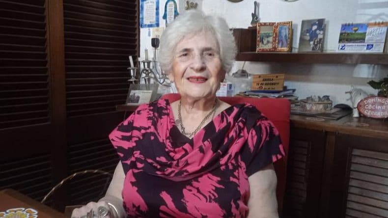 Regina Szames viuda de Groisman, una hermosa historia de vida escrita en el amor