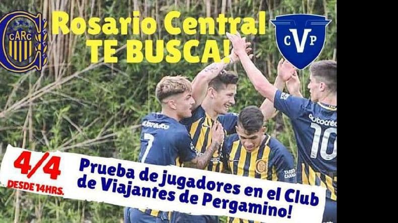 Rosario Central prueba jugadores en Viajantes
