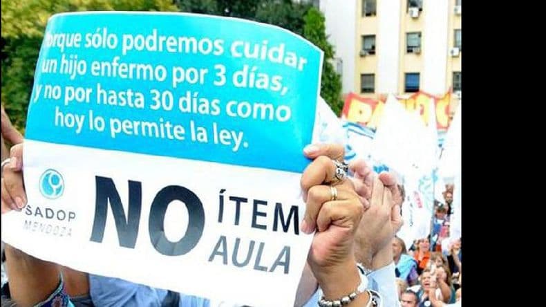 El Sadop cuestionó duramente la posible instalación del ítem “aula”
