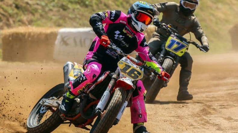 Santiago Arangio inició el Mundial de Flat Track con un 15° puesto en Boves