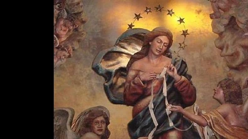 Celebrarán mañana misas en honor a la Virgen que Desata los Nudos