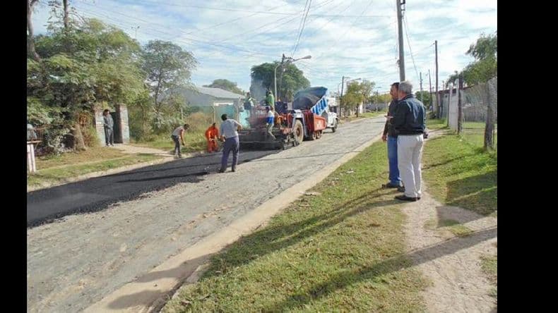 Terminan la pavimentación de calles en un sector del barrio José Hernández