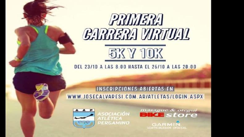 Cómo inscribirse para la carrera virtual “De Pergamino al Mundo”